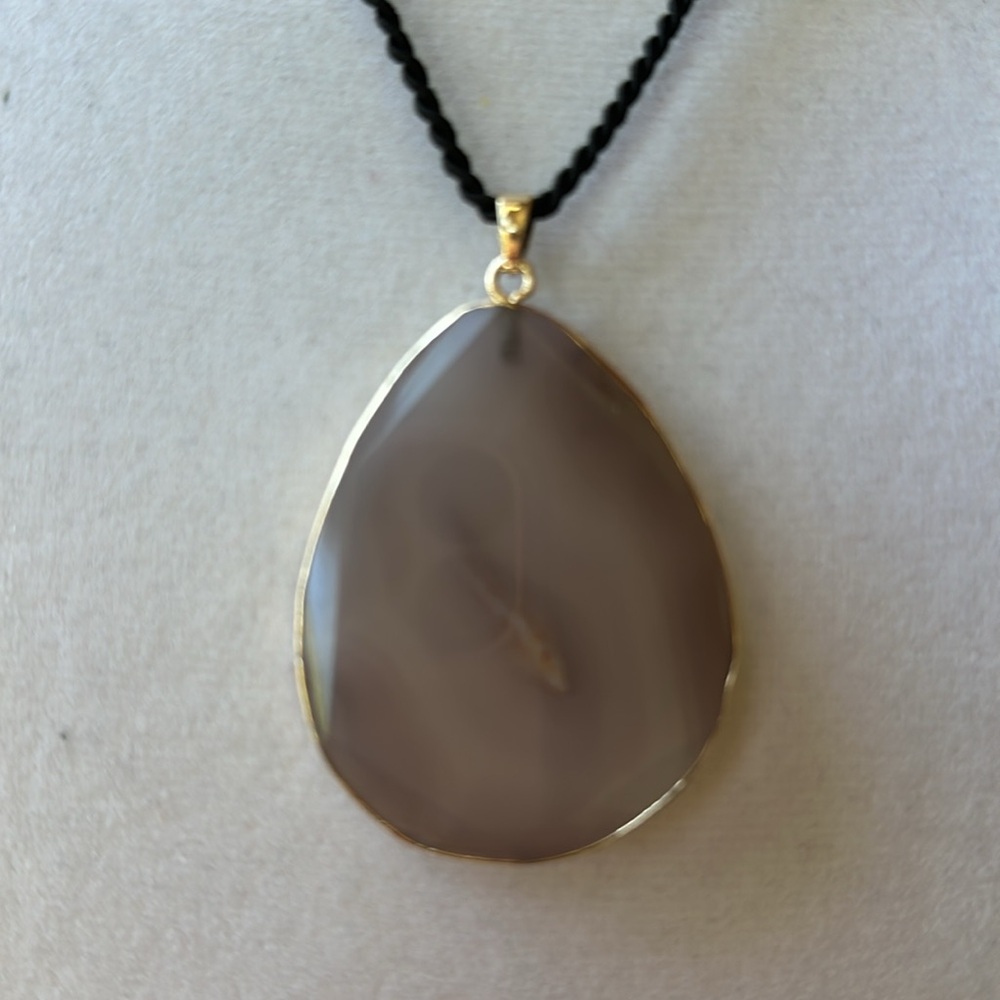 ASOS Design Real Semi Precious Stone Slice
